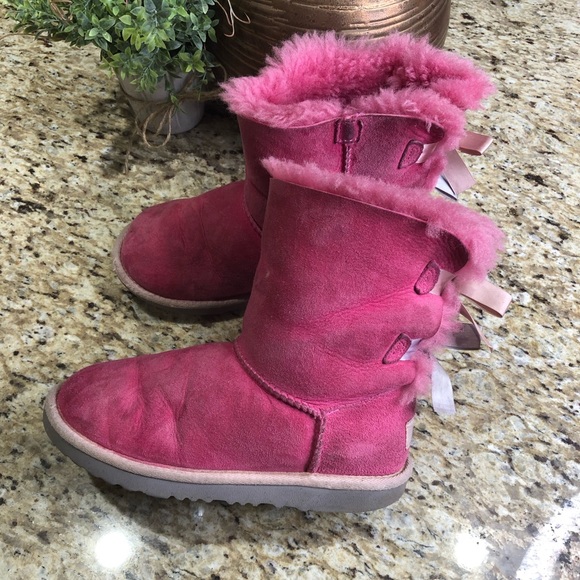 UGG Other - ‼️SALE‼️ Ugg Australia Bailey Bow II Pink Boot w/ Satin Bow